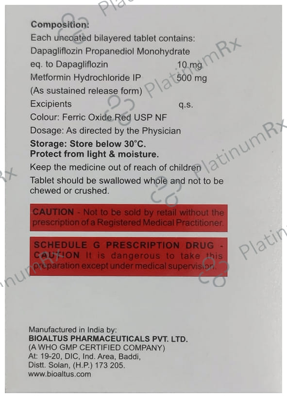 Dapaclan M 500 Tablet SR