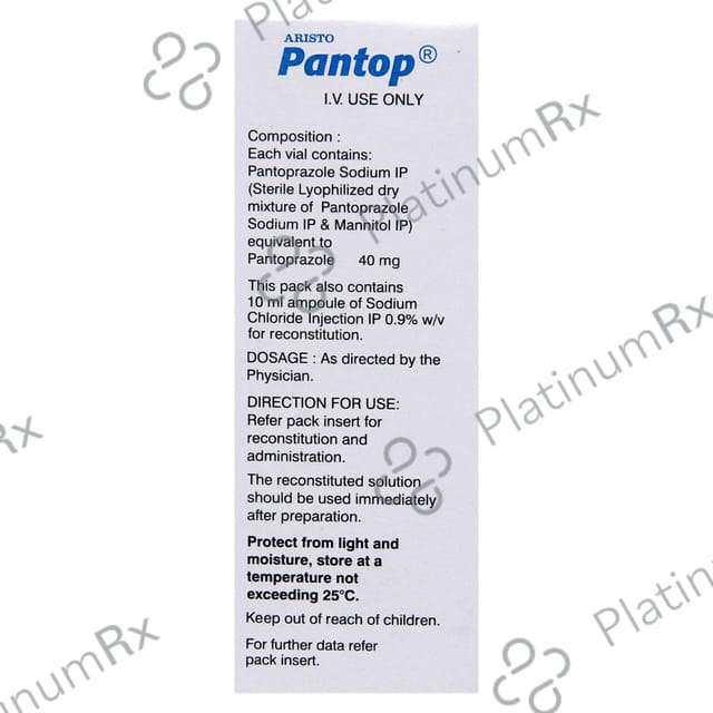 Pantop 40mg Injection 1s