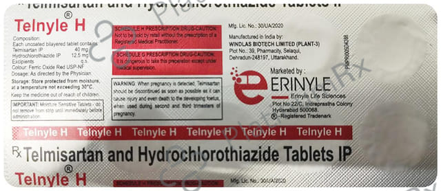 Telnyle H 40mg/12.5mg Tablet