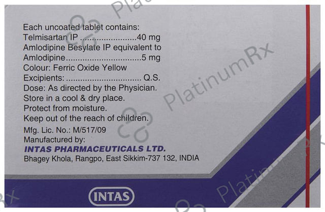 Sartel AM 5/40mg Tablet 15s