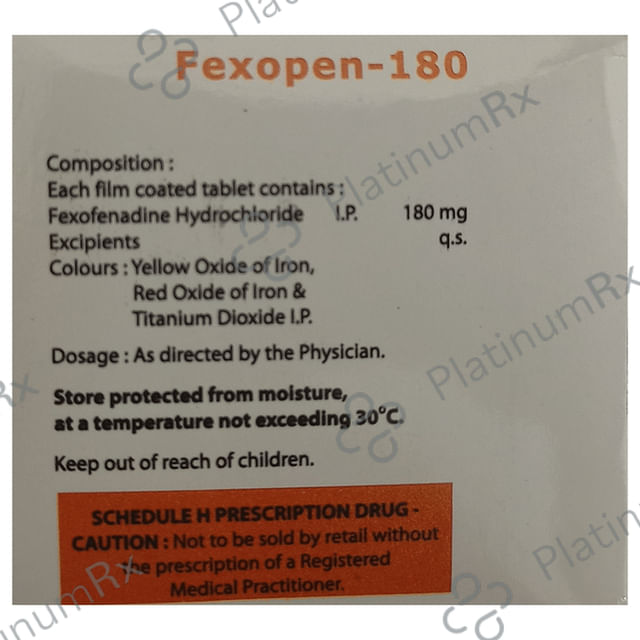 Fexopen 180mg Tablet