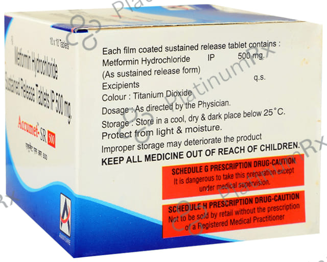 Accumet 500mg Tablet SR 10s