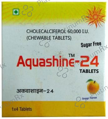 Aquashine 24 Tablet Orange Sugar Free