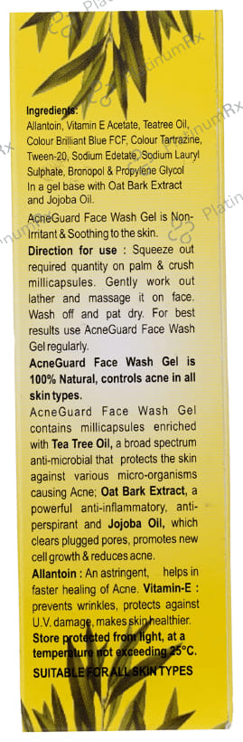 Acneguard Face Wash Gel (50gm Each) Tube 2s
