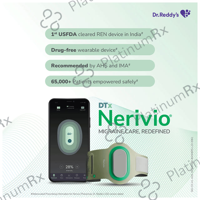 Nerivio Remote Electrical Neuromodulation Device for Migraine