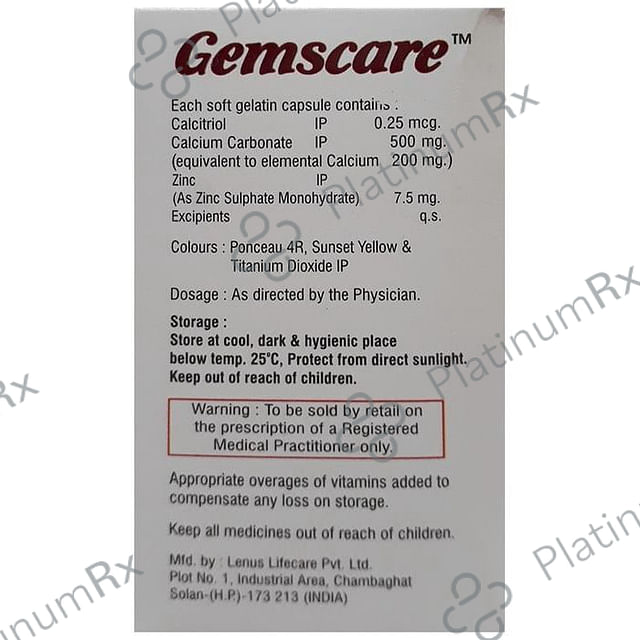 Gemscare Softgel Capsule