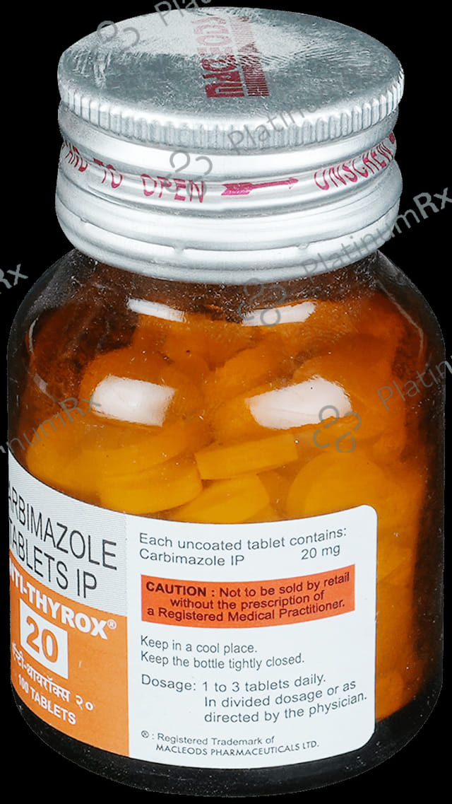 Anti Thyrox 20mg Tablet 100s