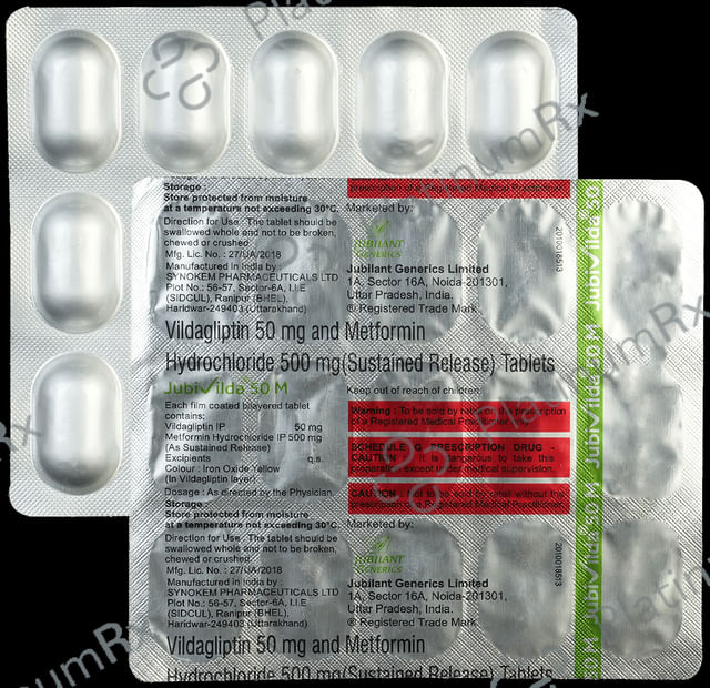 Jubivilda M 50/500mg Tablet SR 15s