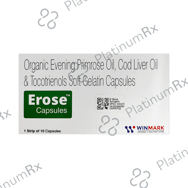 E Rose 500/25mg Softgels 10s