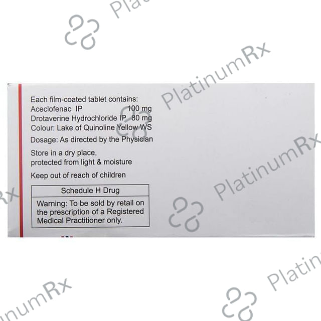 Zerodol Spas 100/80mg Tablet 10s