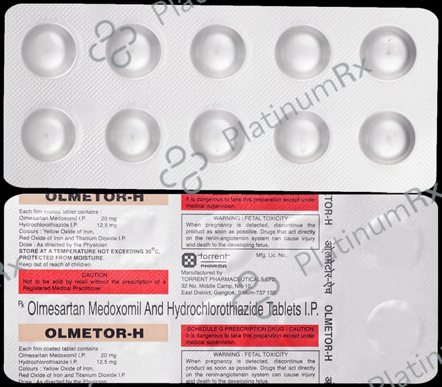 Olmetor H 12.5/20mg Tablet 10s