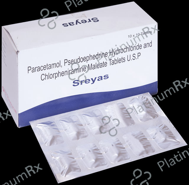 Sreyas 2/650/60mg Tablet 10s