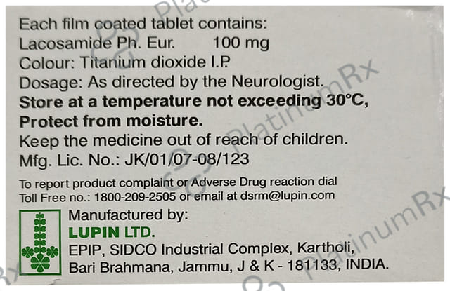 Laconext 100mg Tablet 15s