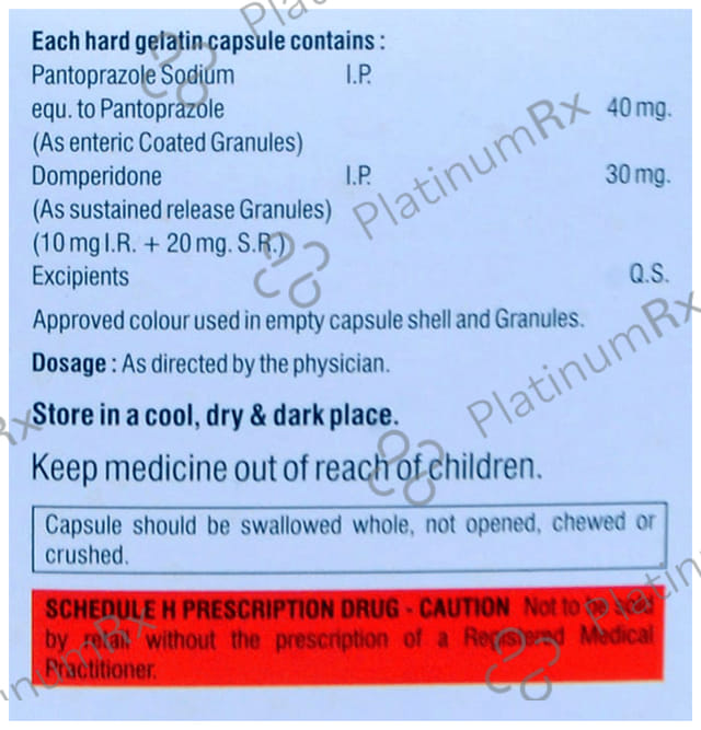 Pantacemo DSR 30/40mg Capsule 10s