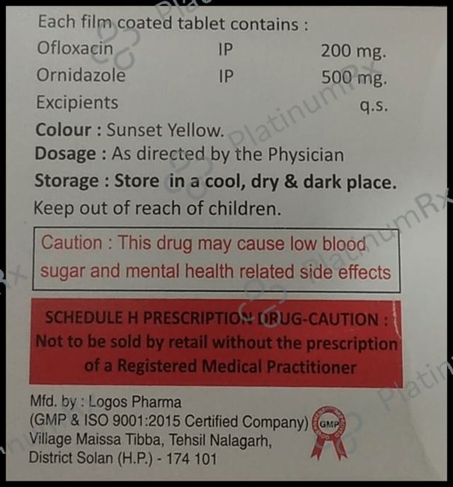 Ofnil O 200/500mg Tablet 10s