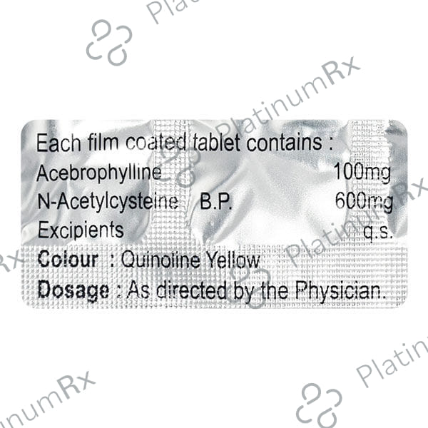 Pulmodeep 100/600mg Tablet 10s