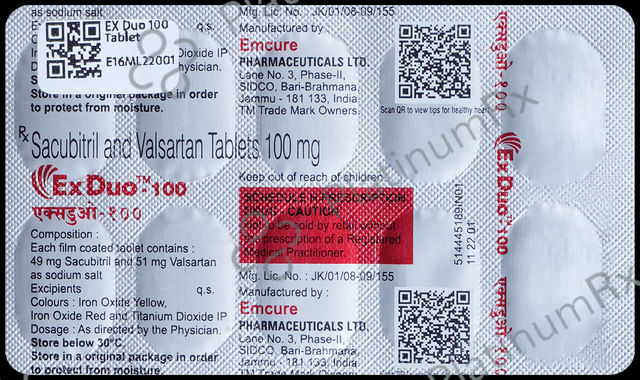 EX Duo 100mg Tablet 10s