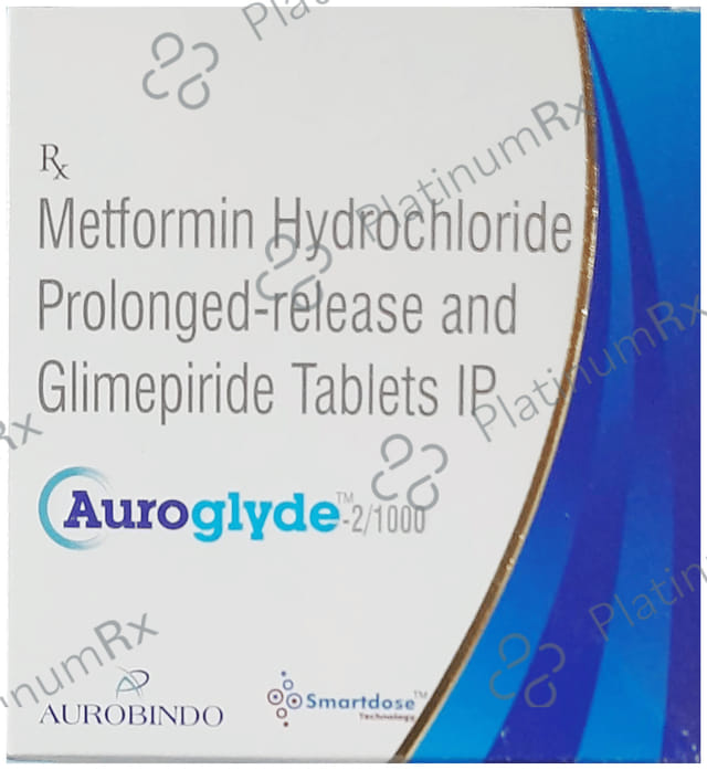 Auroglyde 2/1000mg Tablet PR 10s