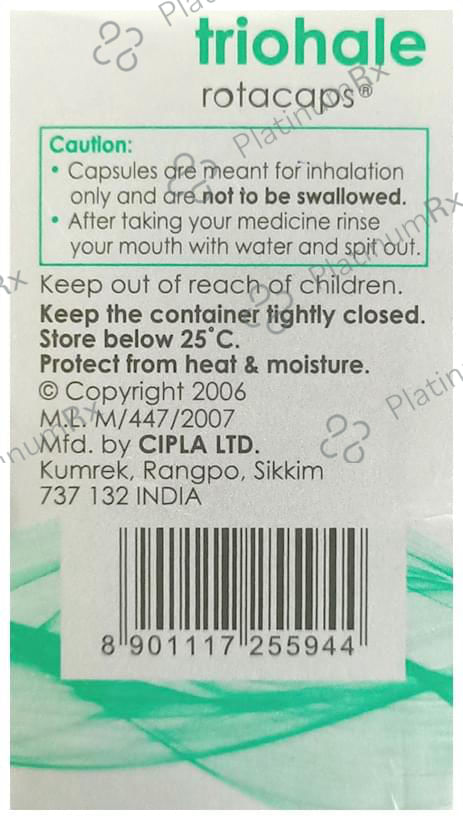 Triohale 400/12/18mcg Rotacap 30s
