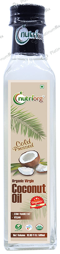 Nutriorg Cold Pressed Organic Coconut Virgin Oil 500 ml