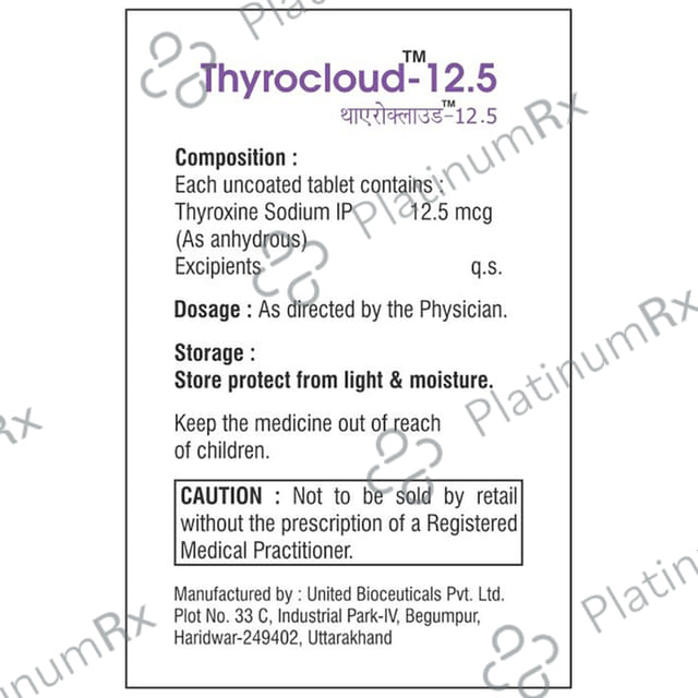 Thyrocloud 12.5 Tablet