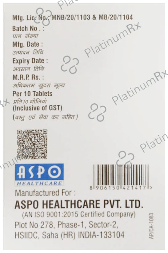 Aspocox P 60mg/325mg Tablet