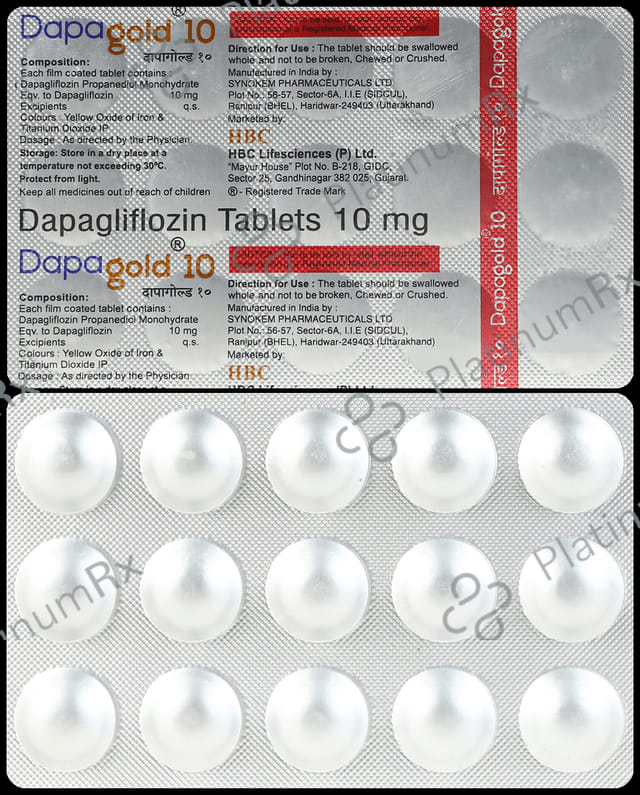 Dapagold 10mg Tablet 15s