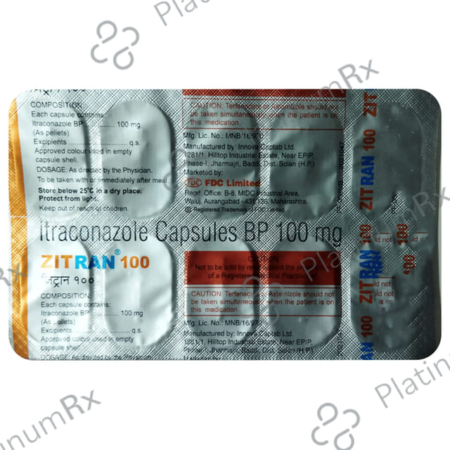 Zitran 100mg Capsule 10s