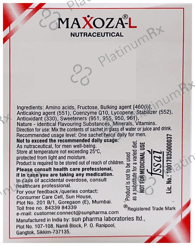 Maxoza L Nutraceutical Powder 5gm
