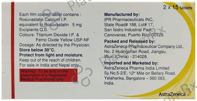 Crestor 5mg Tablet 15s