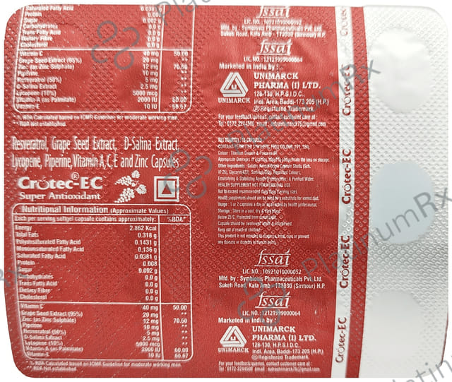 Crotec EC Soft Gelatin Capsule 15s