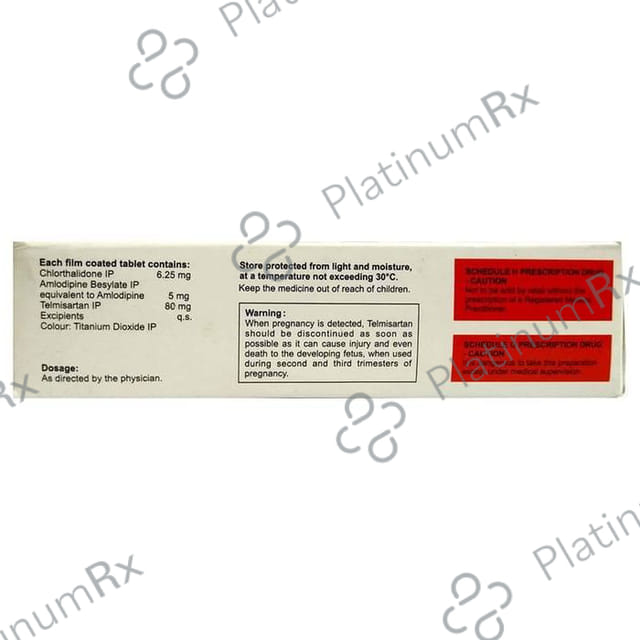 Tellzy Ach 80/5/6.25 Tablet