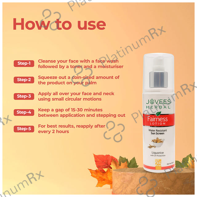 Jovees Fairness Sun Screen SPF 25 Lotion 200 ml