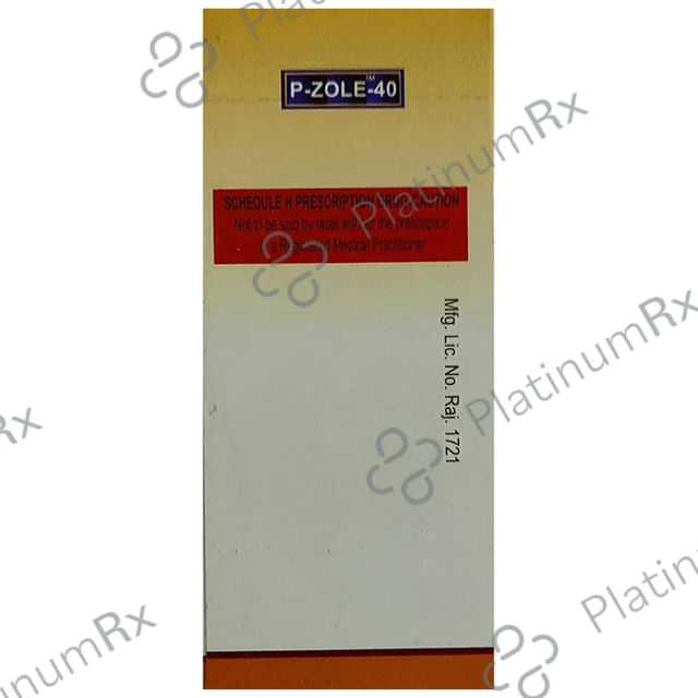 P Zole 40mg Tablet 10 Tablet D D Pharma