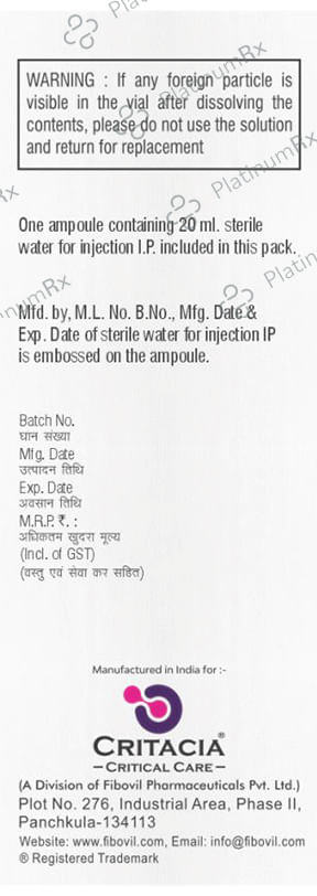 Tazotrip 4.5gm Injection 1s