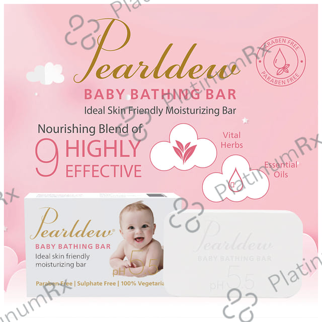 Pearldew pH 5.5 Baby Bathing Bar 75gm
