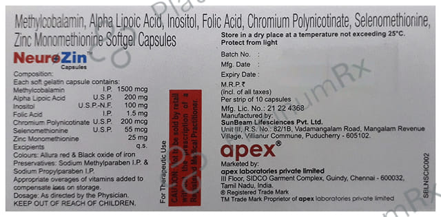 Neurozin Capsule 10s
