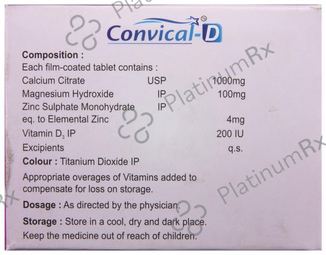Convical-D Tablet 10 tablets