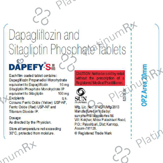 Dapefy S 10/100mg Tablet 15s