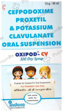 Oxipod CV 100/62.5mg Dry Syrup 30ml