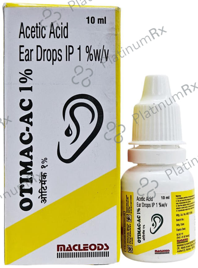 Otimac Ac 1% Ear Drop 10ml