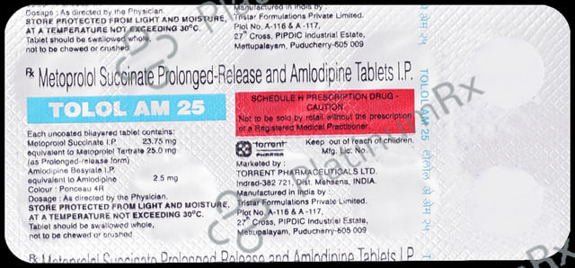 Tolol AM 25/2.5mg Tablet 10s