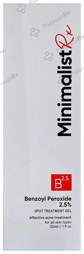 Minimalist Rx Benzoyl Peroxide 2.5% Spot Treatment Gel 30ml