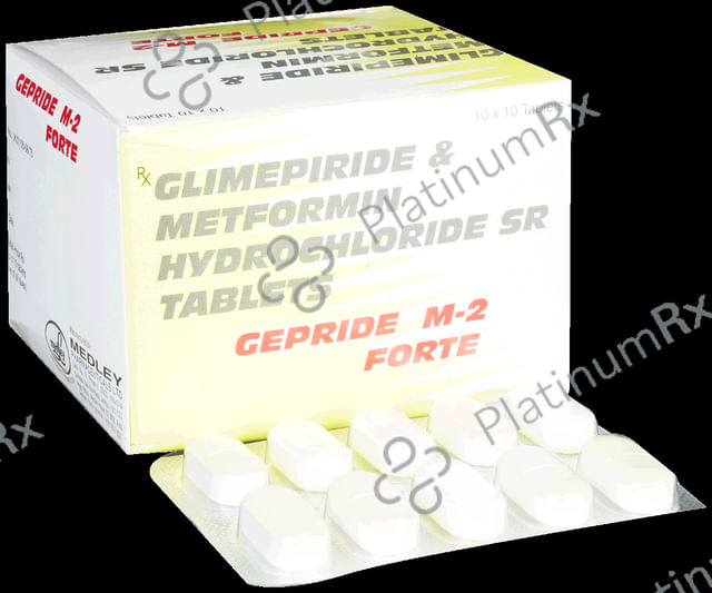 Gepride M 2 Forte 2/1000mg Tablet SR 10s