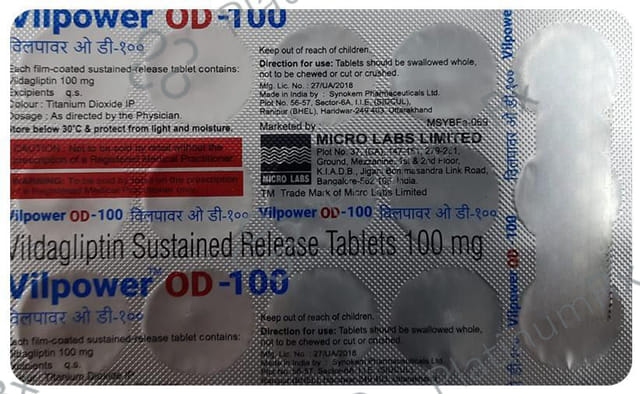 Vilpower OD 100mg Tablet 15s