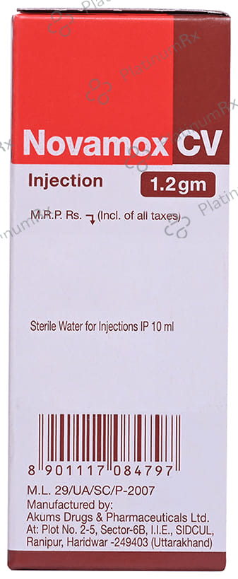 Novamox CV 1.2gm Injection 20ml
