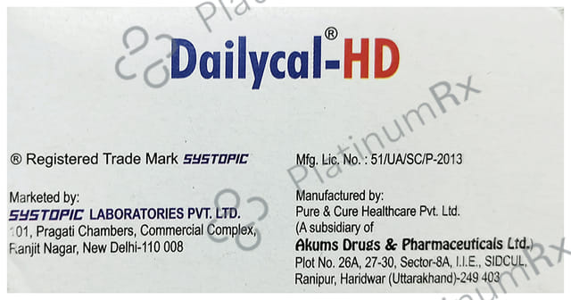 Dailycal HD 500mg Tablet 15s