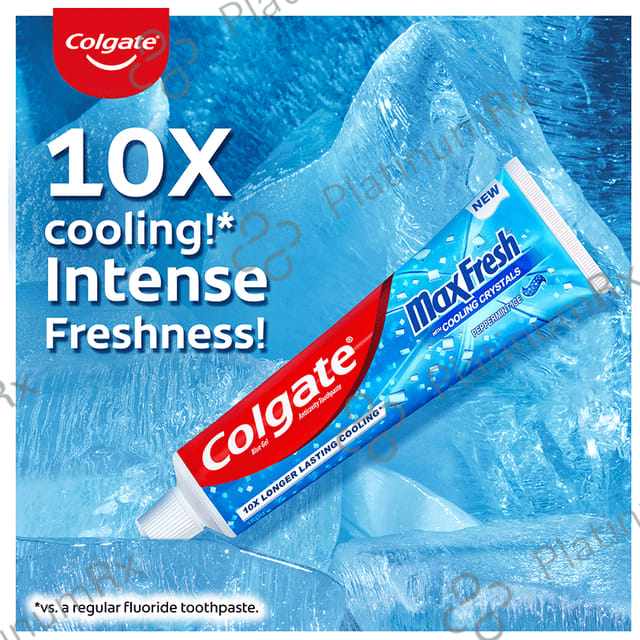 Colgate Maxfresh with Cooling Crystals Anticavity Peppermint Ice Toothpaste 80gm