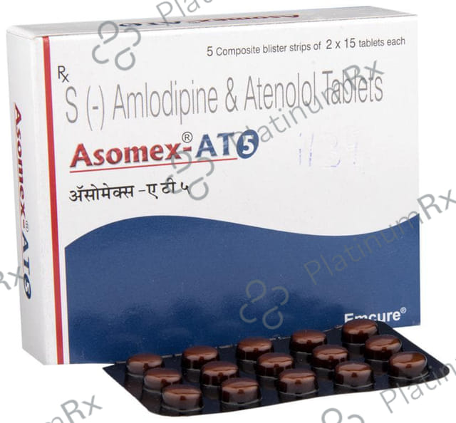Asomex AT 5/50mg Tablet 15s