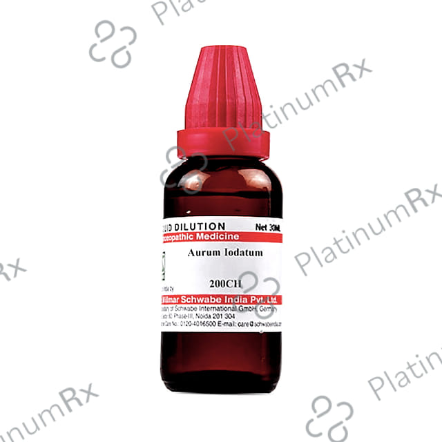 Dr Willmar Schwabe India Aurum Iodatum Dilution 200 CH